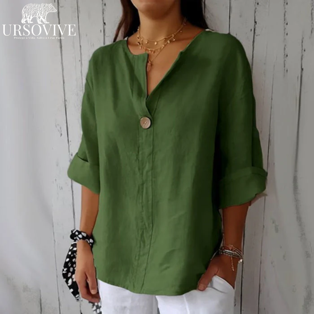 BLUSA ARTESANAL ELENA- URSOVIVE™ | EDIÇÃO PREMIUM